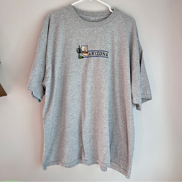 Vintage Embroidered Arizona Gray T-Shirt - Picture 1 of 5